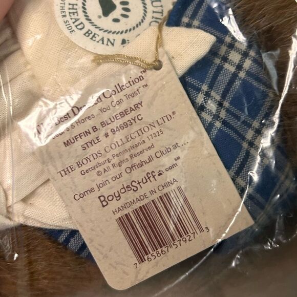 Boyds Bears Muffin B. Bluebeary Bear Collectible Style 94693YC - Picture 3 of 6